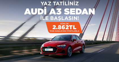 Yaz Tati̇li̇ni̇z Audi̇ A3 Sedan İle Başlasın!